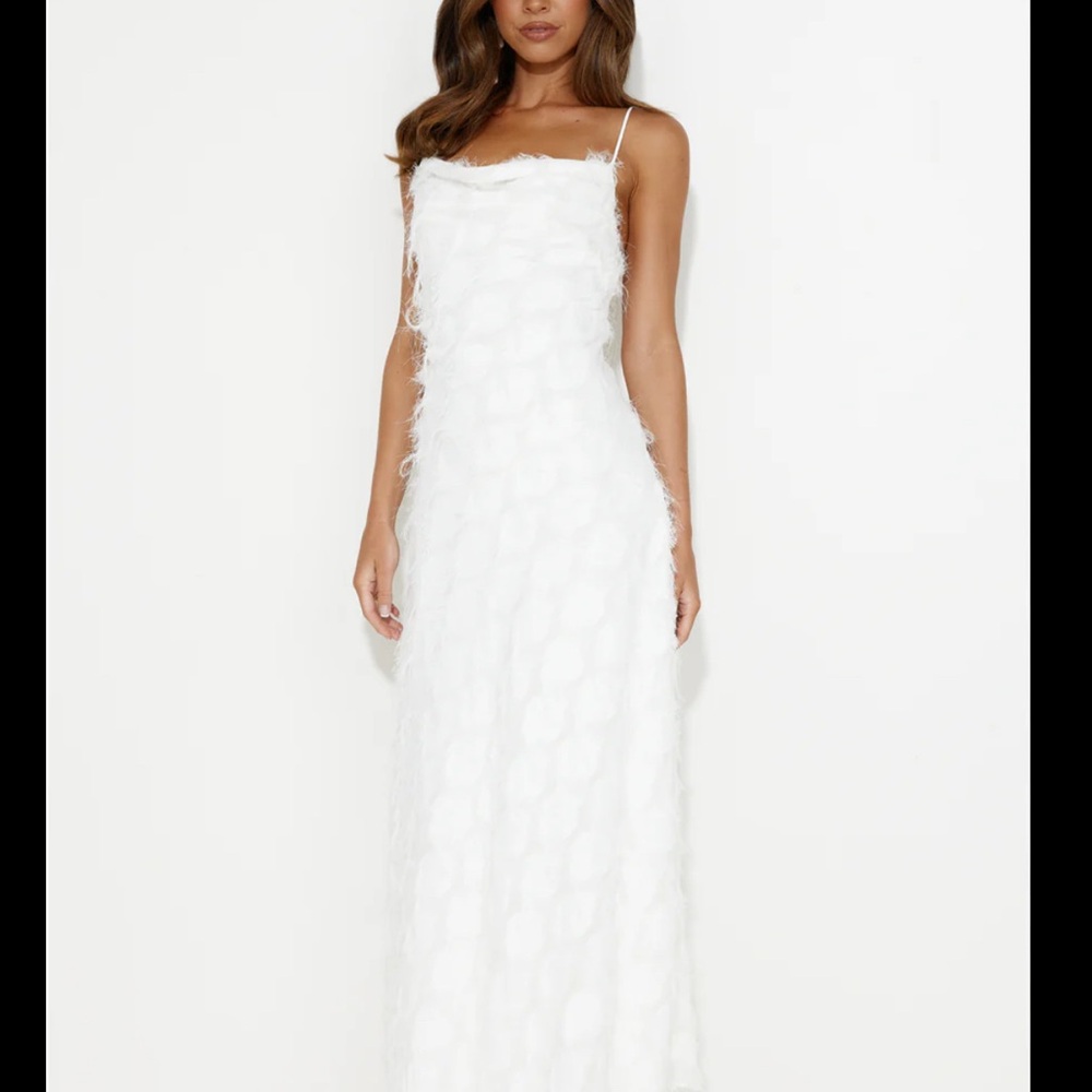 Hello Molly White Spaghetti Strap Bridal Gown